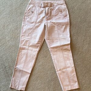 White House Black Market Cream Ankle Jeans